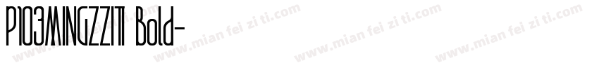 P103MINGZZITI Bold字体转换